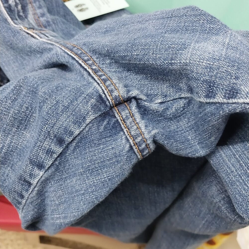 3353 Size 24 Lane Bryant Upcycled Bell Bottoms in Sun Flower Pattern. - Picture 8 of 8